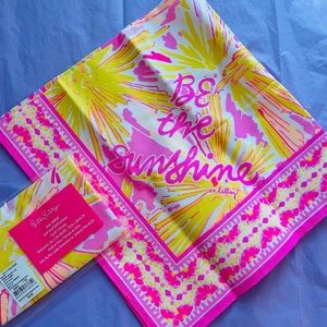 Lilly Pulitzer Sunshine scarf, New in bag.